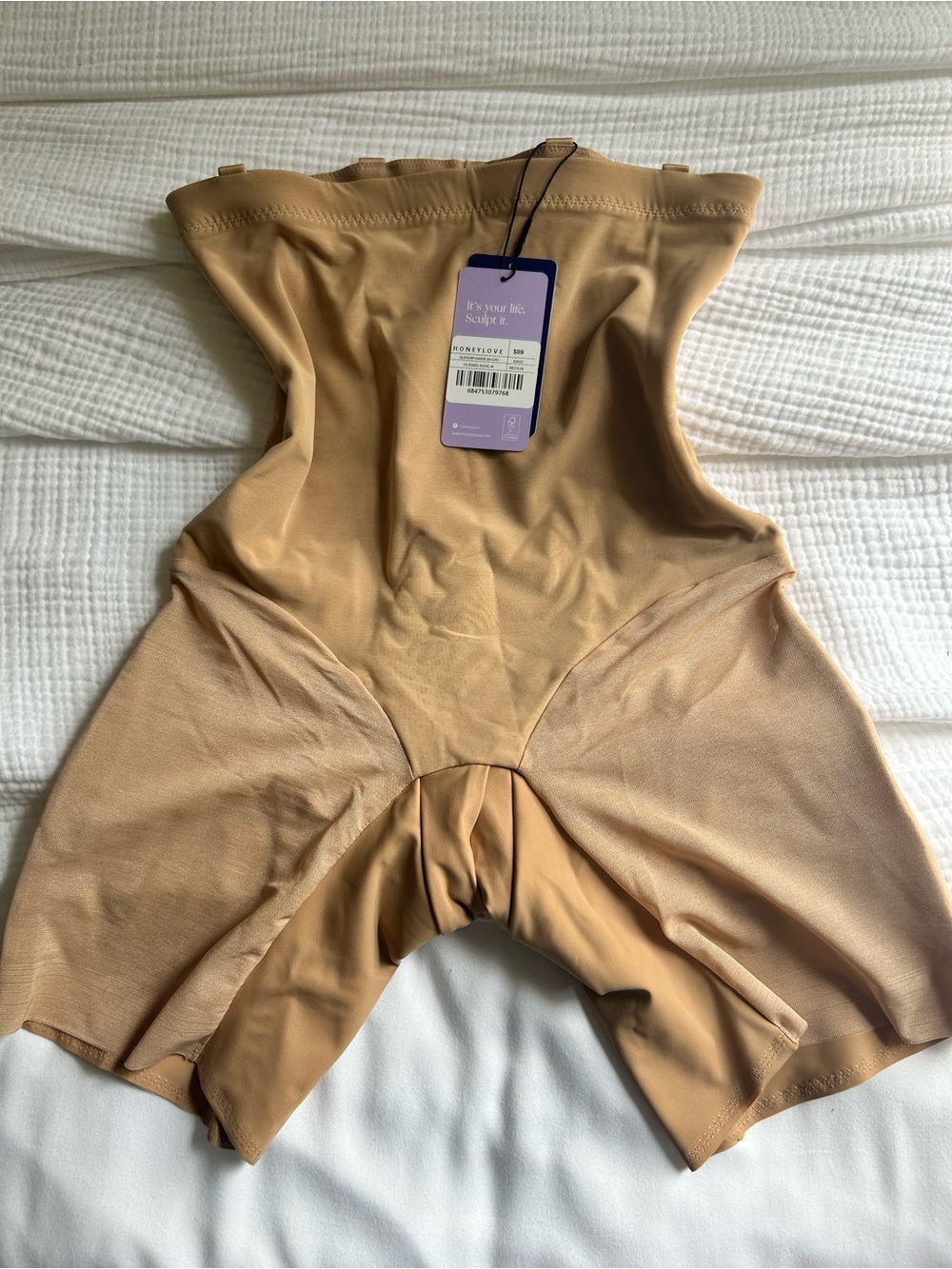 NWT Honeylove SuperPower Short in Nude Sand color - Picture 3 of 8